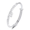 卡蒂罗/KADER 祥云莲手镯 999足银新中式古风花开并蒂莲花路路通可推拉花丝银镯 优雅美好福气绵延配饰 礼盒款女友 商品缩略图0