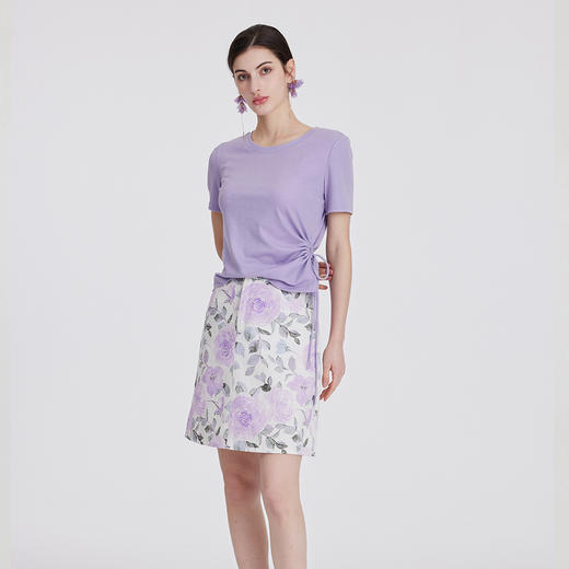 司歌印花休闲半裙时尚知性小A裙C891031X 商品图1