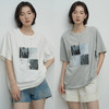 UMILAB【海港】个性鲜明细腻精棉正肩廓形热转印印花百搭T恤T675H 商品缩略图3