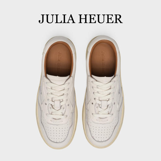 Julia Heuer 低帮厚底复古小白鞋 商品图1