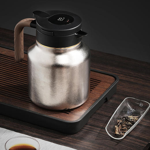 特美刻丨纯钛茶壶 智能温显 泡茶壶 焖泡壶 轻奢 1500ml 商品图3