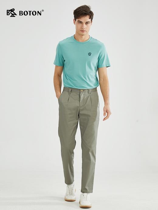 [爽滑透气]波顿春夏男士圆领纯色棉短袖莫代尔T恤高端MT965223 商品图2