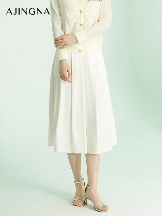 【商场同款】阿菁娜2024夏季新款中长款A字半裙A30X113031 商品图1