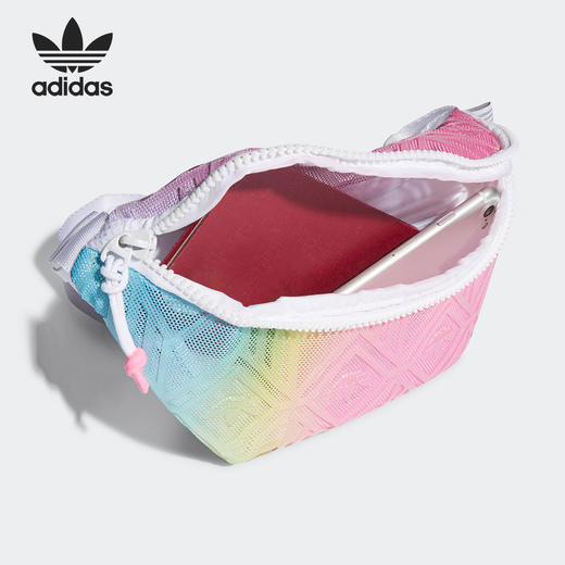 （YY）adidas/阿迪达斯  Adidas阿迪达斯男女同款亮面时尚运动休闲腰包 H38866 商品图3