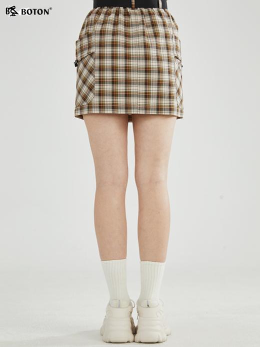 【复古经典】波顿年春夏女士短款格子半身裙高端时尚百搭LK218223 商品图1