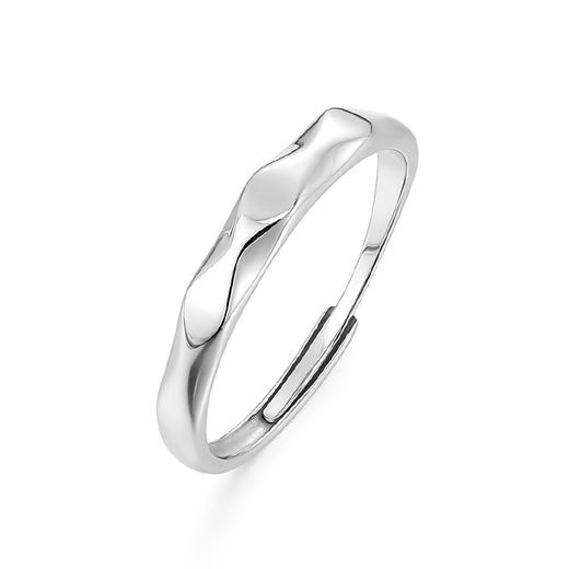 卡蒂罗/KADER 心动蝴蝶结情侣对戒 925银甜美蝴蝶结满钻轻奢时尚开口可调节一对 可爱吸睛精致百搭配饰 情人节礼盒 商品图2