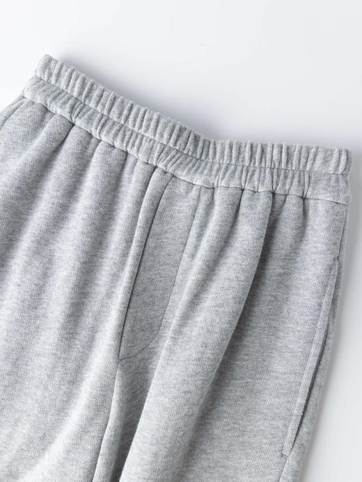 COCO ZONE 100棉简约休闲裤百搭松紧腰直筒裤CC1B1355 商品图4