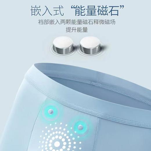 男士冰丝内裤 男士冰丝内裤夏石墨烯冰丝内裤男平角裤大码四角裤男无痕磁石  商品图1