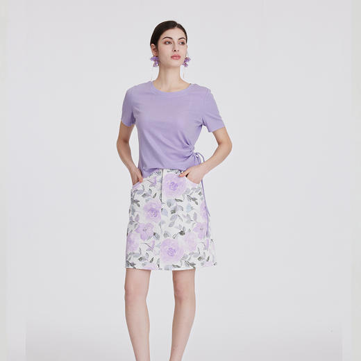 司歌印花休闲半裙时尚知性小A裙C891031X 商品图3