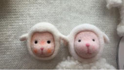 手工羊毛毡胸针/一个头 商品图0