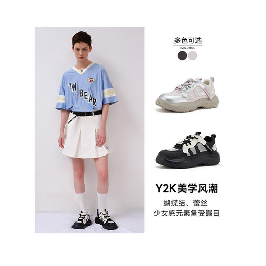 Teenie Weenie小熊撞色鞋子女春夏鞋TTAP24S608A 商品图0