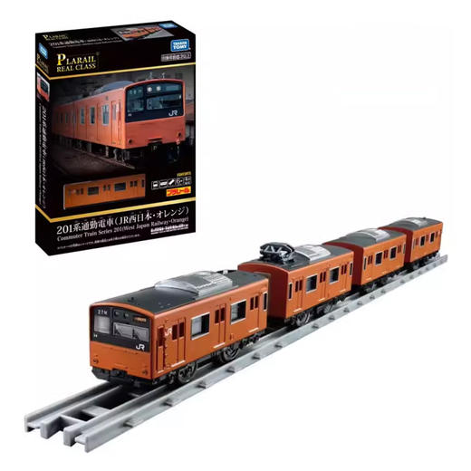 Tomica多美卡 普乐路路旗舰版 201系电车（橘）TMSC918974 商品图0