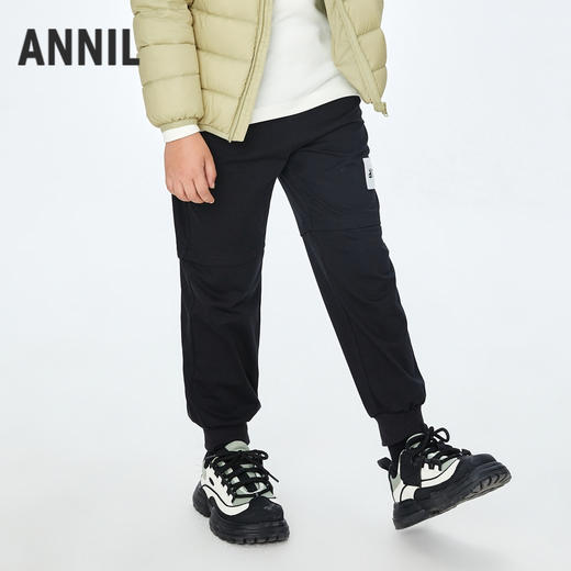 男童全腰针织单裤秋季新款安奈儿童装EB436542 商品图1