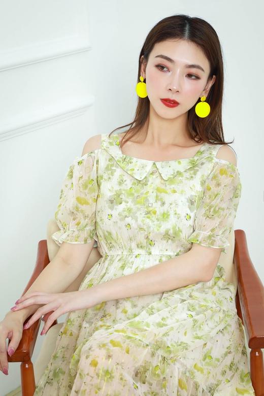 SUMMER & SAGE 吊带露肩花卉连衣裙 12746 商品图4