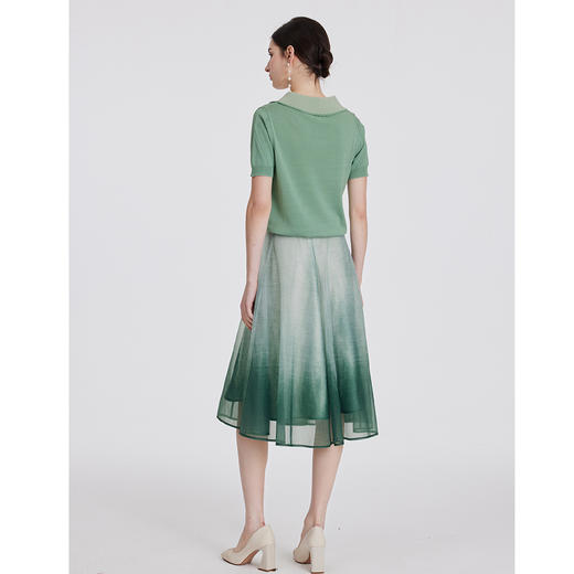 司歌针织翻领上衣短袖套头G891202Y 商品图3