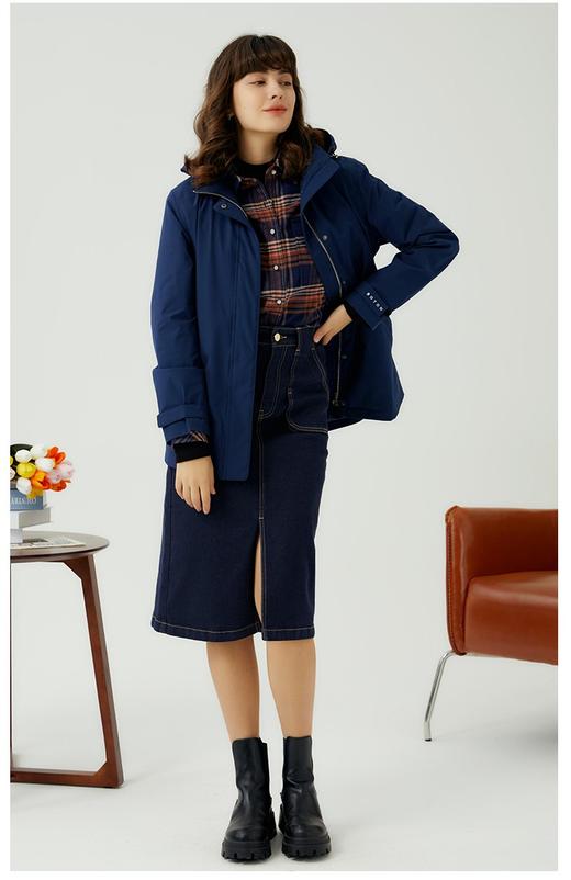 波顿高腰牛仔半身长裙女年秋季高端包臀美式复古休闲裙子LK220323 商品图2