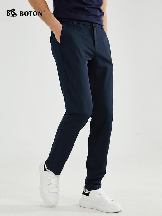 【挺括微弹】波顿年春夏男士斜袋长裤高端美式休闲修身ME867123 商品图4