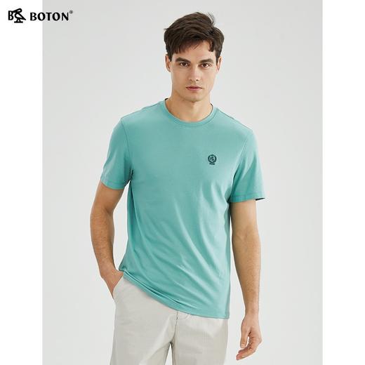[爽滑透气]波顿春夏男士圆领纯色棉短袖莫代尔T恤高端MT965223 商品图5