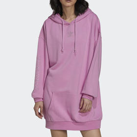 元旦超值抢购 （YY）adidas/阿迪达斯  三叶草款连帽运动套头衫中长款卫衣 HF9207