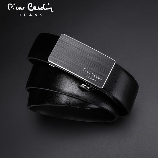 皮尔卡丹正品皮带男头层牛皮都市时尚腰带合金自动扣裤腰带商务牛皮裤带 商品图3
