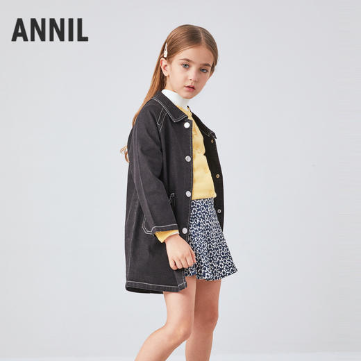 女童牛仔外套秋季新款安奈儿童装EG435565 商品图2