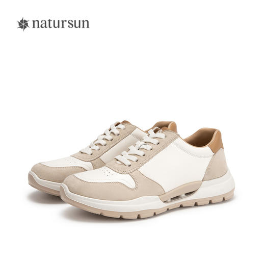 natursun女鞋秋季时尚增高厚底板鞋百搭软底休闲运动鞋女N24400063 商品图4