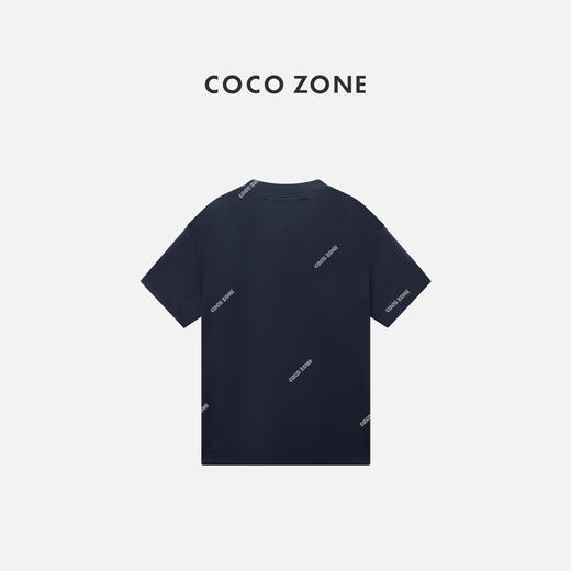 COCO ZONE “格子T"夏季内里格纹翻袖T恤百搭短袖上衣CC1B1437 商品图1