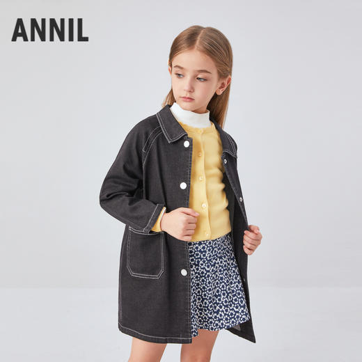 女童牛仔外套秋季新款安奈儿童装EG435565 商品图1