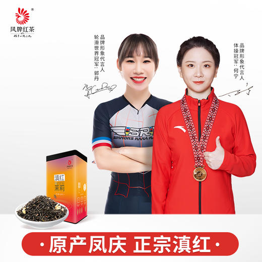 凤牌红茶 茶叶 云南滇红茶花草茶茉莉滇红茶罐装250g 商品图0