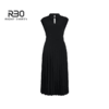 【破价】R30 春夏款时尚轻职风百褶长裙 气质无袖裙子纯色显身连衣裙小黑裙 N24LB04521 商品缩略图1