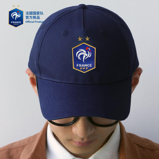 【官方正版】法国国家队 |深蓝色队徽刺绣棒球帽姆巴佩欧洲杯周边 商品图4