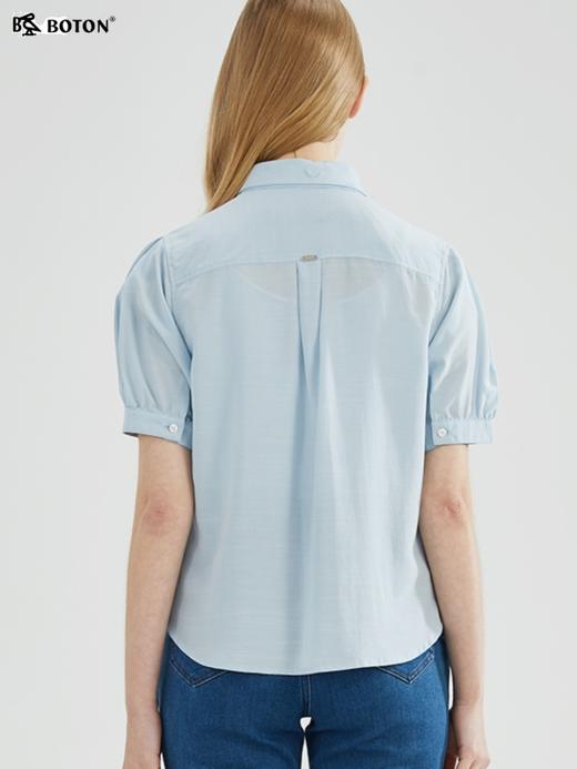 【可拆卸领】波顿春夏女士灯笼袖短袖衬衫高端时尚宽松LS979223 商品图3