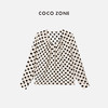 COCO ZONE 新款时尚百搭黑白波点长袖衬衣 23C18297 商品缩略图0
