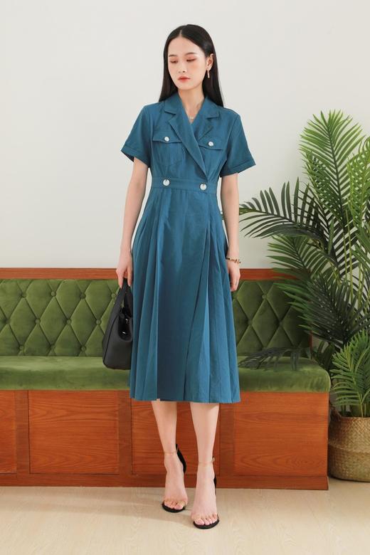 amadella 口袋饰西装领高腰连衣裙 13148 商品图0