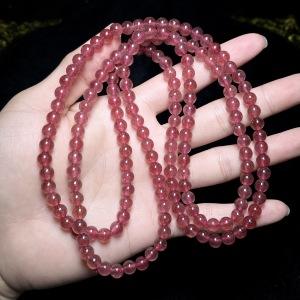 草莓晶三圈-圆珠 商品图0