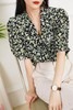 Le Malene 法式翻领碎花泡泡袖衬衫 12933 商品缩略图4