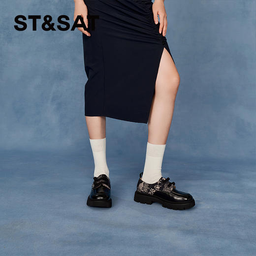 星期六典雅新中式厚底乐福鞋SSC31120VV 商品图7