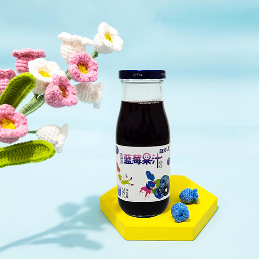 D蓝瑞蓝莓果汁268ml（原汁含量80%） 商品图1