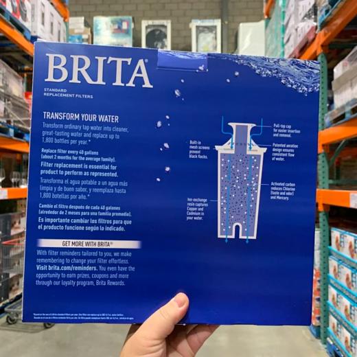 BRITA 碧然德 水壶滤水芯 10只装（建议搭配本店滤水壶使用）美国采购，无中文标签，介意慎拍 W 商品图1