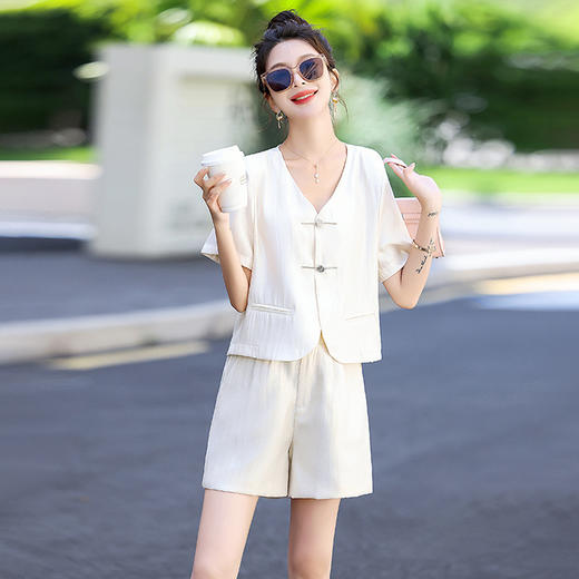 法式小香风套装，气质通勤时尚短裤两件套HR-CSYLA88 商品图2