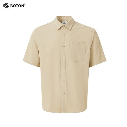 【吸汗速干】波顿年春夏男士短袖浅杏色户外休闲运动衬衫MS021223 商品图4