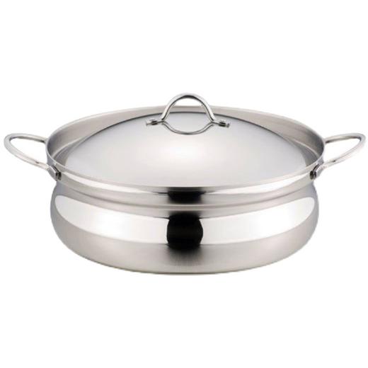 【样品特惠5折，最后2个无货退款】日本进口316不锈钢下村不锈钢汤锅双耳锅炖锅家用电磁炉26cm 商品图1