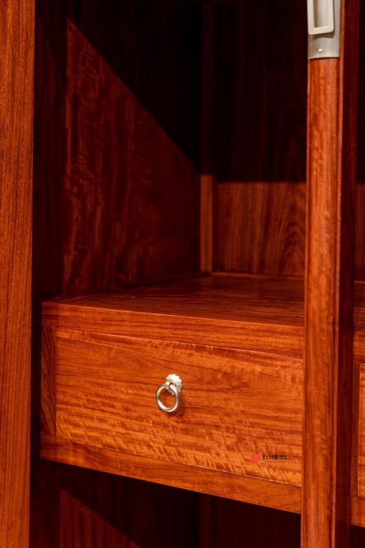 红桥红  家具严选  缅甸花梨（大果紫檀）【179 嘉木堂明式素面 圆角柜 】 商品图5