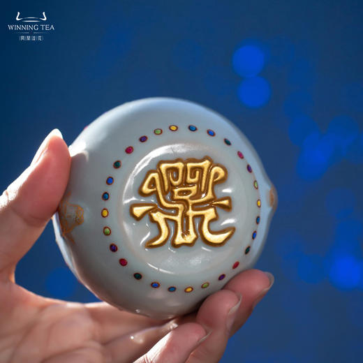 问鼎汝瓷天青七宝战鼓杯（虎首）（牛首）（缺货） 商品图1