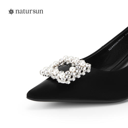 natursun女鞋秋季法式尖头高跟鞋女职业通勤不累脚单鞋N24488636 商品图3