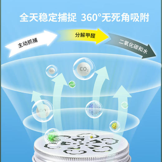 绿之源森系变色除甲醛果冻 去甲醛清除剂除甲醛神器新房装修 6罐装 商品图4