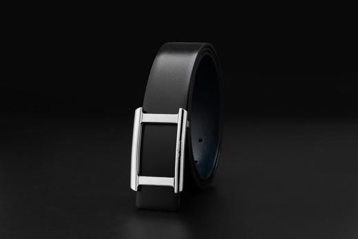 皮尔卡丹皮带男真皮都市休闲不锈钢板扣高级轻奢裤腰带商务三色牛皮裤带 商品图4