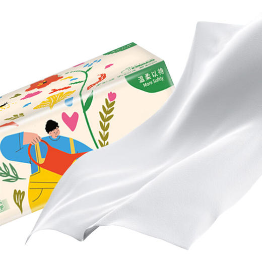 黄小厨原木纸巾餐巾纸抽纸  6包（80抽/包） 商品图4