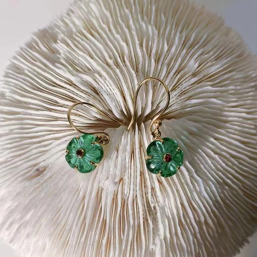 北京仓｜Leticia Ponti- Iris Tiny-磷灰石色 水晶 耳环［法国设计师］ 商品图2