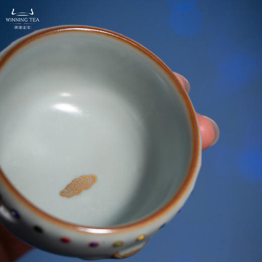 问鼎汝瓷天青七宝战鼓杯（虎首）（牛首）（缺货） 商品图4